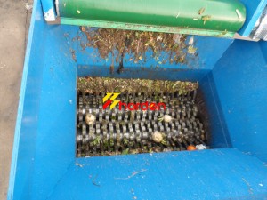 organic waste shredder line